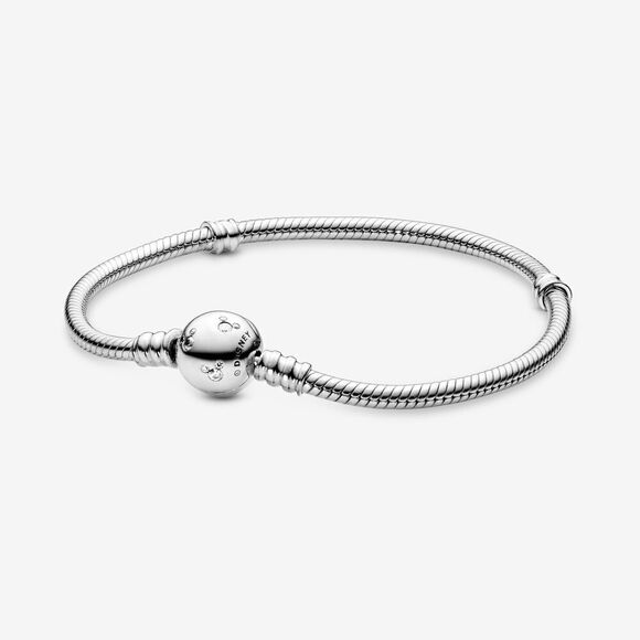 Pandora Disney Moments Mickey Mouse Snake Chain BraceletSterling SilverSiz